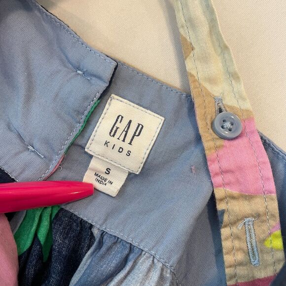 ~ Gap Kids Sundress* Sm Dress Adjustable Floral Flowers Summer Spring Sleeveless - Picture 9 of 13